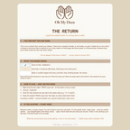 The Return | Guilt-Free Islamic Weekly Tracker | Prayer, Qur'an & Habit Planner | Google Sheets Template